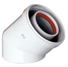 Baxi Отвод коаксиальный 45°, ф 60/100 мм, KHG 714102310 (Для котлов Main и Eco3 compact) - фото 21647