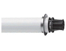 Baxi Труба коаксиальная с 750 мм наконечником ф 60/100 мм, KHG 714101810 - фото 21648