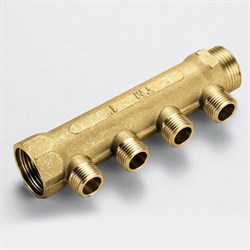 Коллектор Tiemme 3/4"х1/2" НР 3/4"х5вых серия 1912 - фото 25612