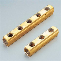 Коллектор Tiemme 1"х1/2" ВР, межосевое расстояние 36 мм :1х2вых серия 1976 - фото 25629