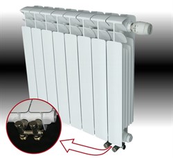 Радиатор биметаллический RIFAR BASE VENTIL 200,  нижнее подключение, левое, 9 секций - фото 27901 Радиатор биметаллический RIFAR BASE VENTIL 200,  нижнее подключение, левое, 9 секций - фото 27901