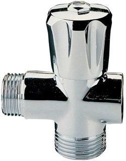 Вентиль Valtec угловой для подключ сантехприб, хромиров, НН 1/2" - фото 29844