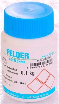 Флюс для твердого припоя Felder Cu-Rosil® (медные трубы+фитинги из обычной/ красной латуни), 100 гр - фото 31878 Флюс для твердого припоя Felder Cu-Rosil® (медные трубы+фитинги из обычной/ красной латуни), 100 гр - фото 31878