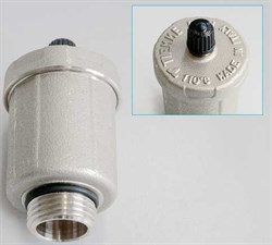 Воздухоотводчик автоматический Tiemme никелированный 1/2" - фото 32276