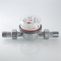 Водосчетчик Valtec VLF-15U квартирный универсальный, для х/в и г/в - фото 32802