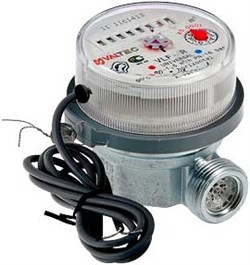 Водосчетчик Valtec VLF-R-IL 1/2" квартирный универсальный с импульсным выходом, для х/в и г/в - фото 32809