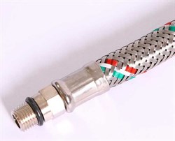Гибкая подводка Uni-Fitt штуцер M10x1 х гайка 1/2", 150 см - фото 33586