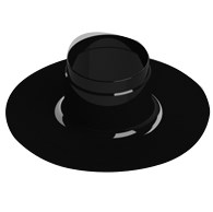 Проход через горизонтальную кровлю герметичный Stout для терминалов DN60/100, DN80/100,DN80/125 - фото 34834