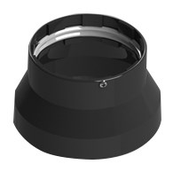 Адаптер пластиковый Stout DN101/133, для гермитизации терминала при проходе через крышу - фото 34836
