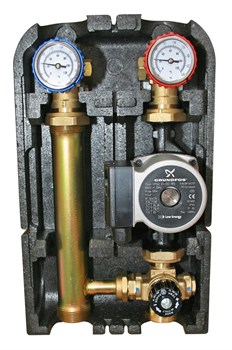 Насосная группа Barberi с термостатическим смесителем клапаном 1" с насосом Grundfos UPSO 25-65 (02G02500C) - фото 35022