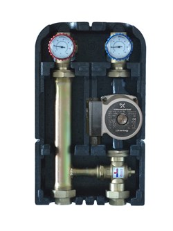 Насосная группа Barberi для твердотопливных котлов 1" с насосом Grundfos UPSO 25-65 (14G02501СA) - фото 35026
