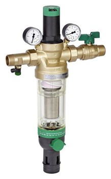Фильтр для воды Honeywell промывной (холодная вода) с регулятором давления и манометрами HS10S-1"AA - фото 35280