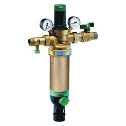 Фильтр для воды Honeywell промывной (горячая вода) с регулятором давления и манометрами HS10S-1"AAM - фото 35286