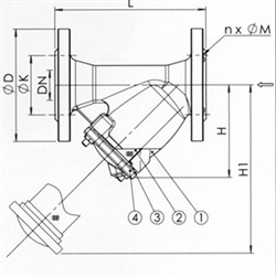 Фильтр сетчатый фланцевый Tecofi F3240 чугун Ду 250 Ру16 - фото 35971
