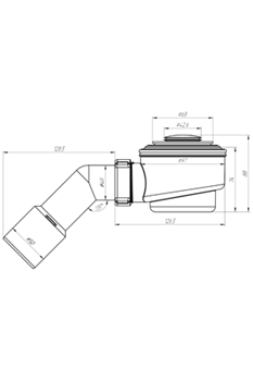 Трап для поддона тип кнопка с трубкой Ани Пласт ф40/50 (E411CL) - фото 37139
