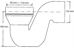 Колено для унитаза McALPINE ф110 (MRWC46) - фото 37346 Колено для унитаза McALPINE ф110 (MRWC46) - фото 37346