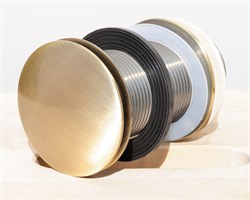 Донный клапан для раковины нажимной McALPINE бронзовый 1 1/4" (CWU60-AB) - фото 37441