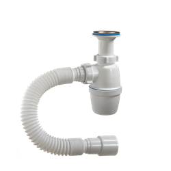 Сифон для раковины Орио 1 1/2" с гофрой ф50/40 (A-40029) - фото 37802