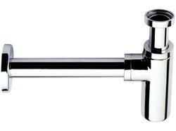 Сифон для биде и раковины хромированный 1 1/4" Remer (958LRR) - фото 37980