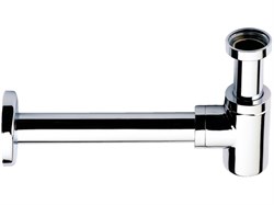 Сифон для биде и раковины хромированный 1 1/4" Remer (958BRR) - фото 37982