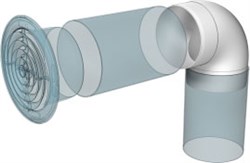 Колено 90° для круглых воздуховодов D 160 - фото 40718 Колено 90° для круглых воздуховодов D 160 - фото 40718