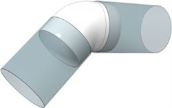 Колено 45° для круглых воздуховодов D 160 - фото 40724 Колено 45° для круглых воздуховодов D 160 - фото 40724