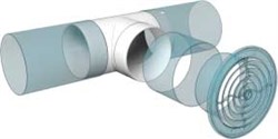 Тройник Т-образный для круглых воздуховодов D 100 - фото 40732 Тройник Т-образный для круглых воздуховодов D 100 - фото 40732
