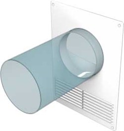 Площадка торцевая пластиковая с решеткой 180 х 250 фланец D 120 - фото 40931 Площадка торцевая пластиковая с решеткой 180 х 250 фланец D 120 - фото 40931