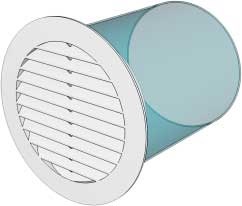 Решетка вентиляционная круглая D200 с фланцем D150 - фото 41063 Решетка вентиляционная круглая D200 с фланцем D150 - фото 41063