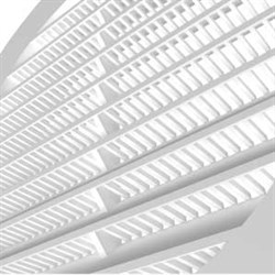 Решетка вентиляционная круглая D130 с фланцем D100, с сеткой - фото 41071