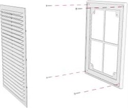 Решетка вентиляционная разъемная с сеткой 150х150 - фото 41082