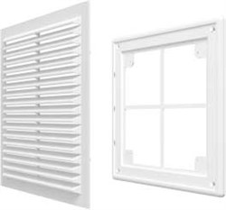 Решетка вентиляционная разъемная с сеткой 208х208 - фото 41084 Решетка вентиляционная разъемная с сеткой 208х208 - фото 41084