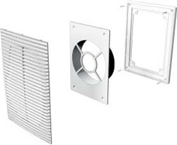 Решетка вентиляционная разъемная 208х208 с фланцем D125 - фото 41166