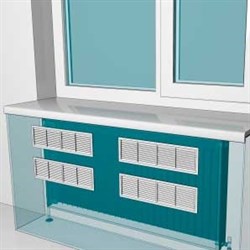 Решетка вентиляционная переточная разъемная 455х133 - фото 41214