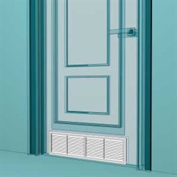 Решетка вентиляционная переточная разъемная 455х133, бежевая - фото 41219 Решетка вентиляционная переточная разъемная 455х133, бежевая - фото 41219