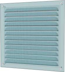 Решетка вентиляционная оцинкованная с сеткой 125х125, сталь - фото 41247