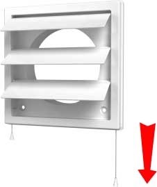 Решетка вентиляционная с регулируемым живым сечением, разъемная, 212х212 с фланцем D160 - фото 41272