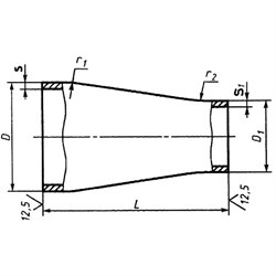 Переход стальной оцинкованный концентрический Дн 89х3,5-57х3,0 (Ду 80х50) бесшовный ГОСТ 17378-2001 КАЗ - фото 42107 Переход стальной оцинкованный концентрический Дн 89х3,5-57х3,0 (Ду 80х50) бесшовный ГОСТ 17378-2001 КАЗ - фото 42107