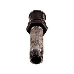 Сгон стальной оцинкованный 1 1/2" (Ду 40) L=150мм в комплекте ГОСТ 8969-75 КАЗ - фото 43000