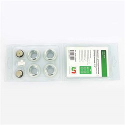 Монтажный комплект для радиатора отопления Uni-Fitt 1/2", цвет RAL 9010 - фото 43462