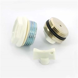 Монтажный комплект для радиатора отопления Uni-Fitt 3/4", цвет RAL 9010 - фото 43468