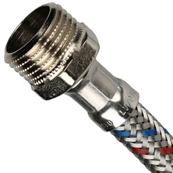 Гибкая подводка для воды Stout НР 1/2" х ВР 1/2", 80 см - фото 43820