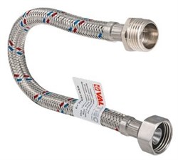 Гибкая подводка для воды Valtec НВ 1/2" х 1/2", 100 см - фото 44008