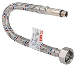 Гибкая подводка для смесителя Valtec штуцер M10 (35 мм) x ВР 1/2", 40 см - фото 44023