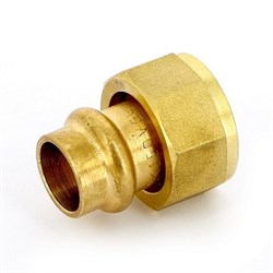 Муфта с накидной гайкой пресс для медных труб Banninger (IBP) 15 x 3/4" - фото 44472