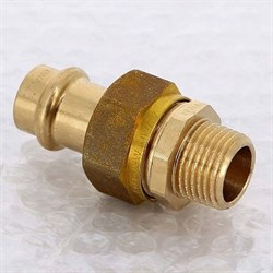 Сгон НР с плоской прокладкой пресс для медных труб Viega 22 x 1" - фото 45043