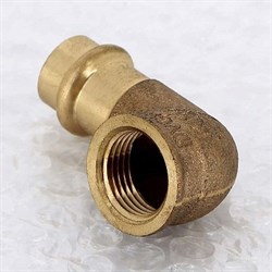 Угол ВР пресс для медных труб Viega 15 x 1/2" - фото 45145