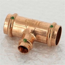 Тройник редукционный пресс для медных труб Viega 15 x 12 x 15 - фото 45351