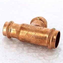 Тройник редукционный пресс для медных труб Viega 18 x 15 x 15 - фото 45362