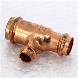 Тройник редукционный пресс для медных труб Viega 35 x 22 x 28 - фото 45429